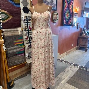 Floral Spaghetti Strap Large Maxi Dress